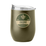 Louisiana Lafayette 16oz Olive Badge Powder Coat Curved Bev - Logo Brands - Flyclothing LLC