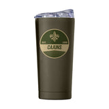 Louisiana Lafayette 20oz Olive Badge Powder Coat Tumbler - Logo Brands - Flyclothing LLC