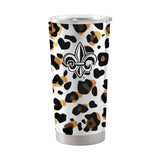 Louisiana - Lafayette 20oz Neutral Leopard Stainless Steel Tumbler - Logo Brands - Flyclothing LLC