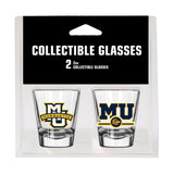 Marquette Campus Colors 2oz Letterman Shot Glass 2 Pack - Logo Brands - Flyclothing LLC