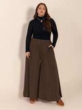 Plus Size Wide Leg Pants with Pockets - Trendsi - Flyclothing LLC