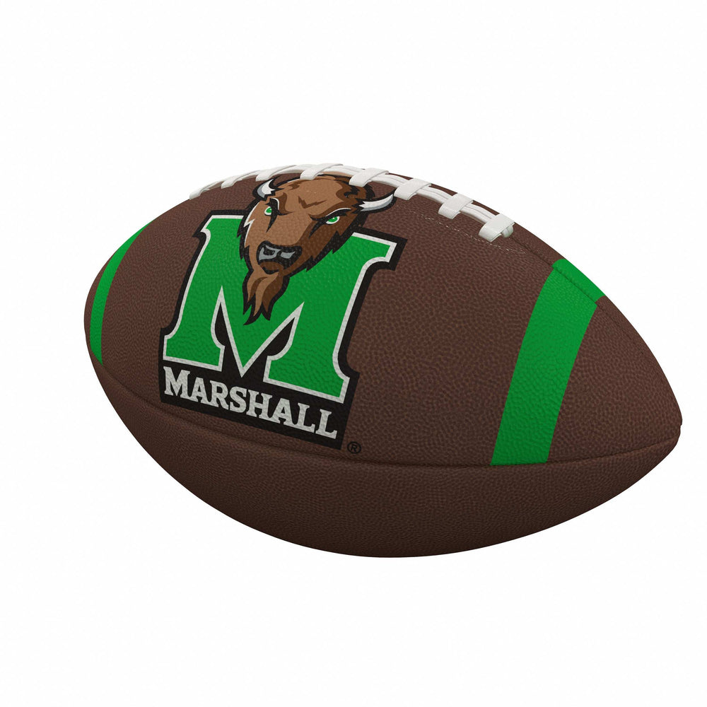 Marshall Team Stripe Official-Size Composite Football - Logo Brands - Flyclothing LLC