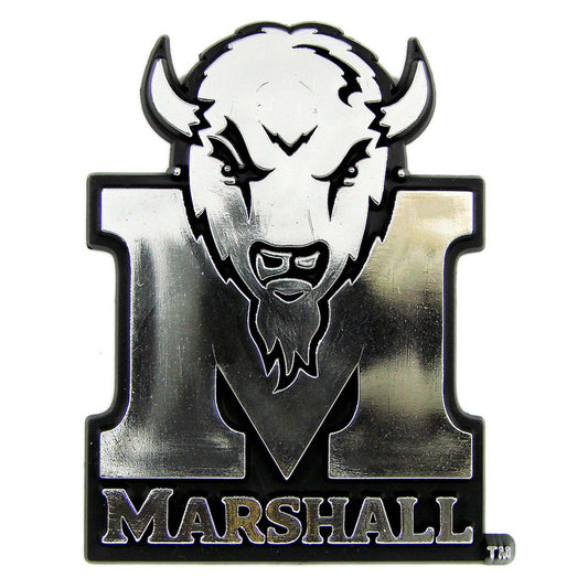 Marshall University Molded Chrome Emblem - Logo Brands - Flyclothing LLC