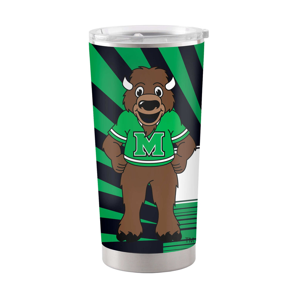 Marshall 20oz Mascot Stainless Tumbler - Logo Brands - Flyclothing LLC