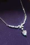1 Carat 925 Sterling Silver Moissanite Necklace - Trendsi - Flyclothing LLC