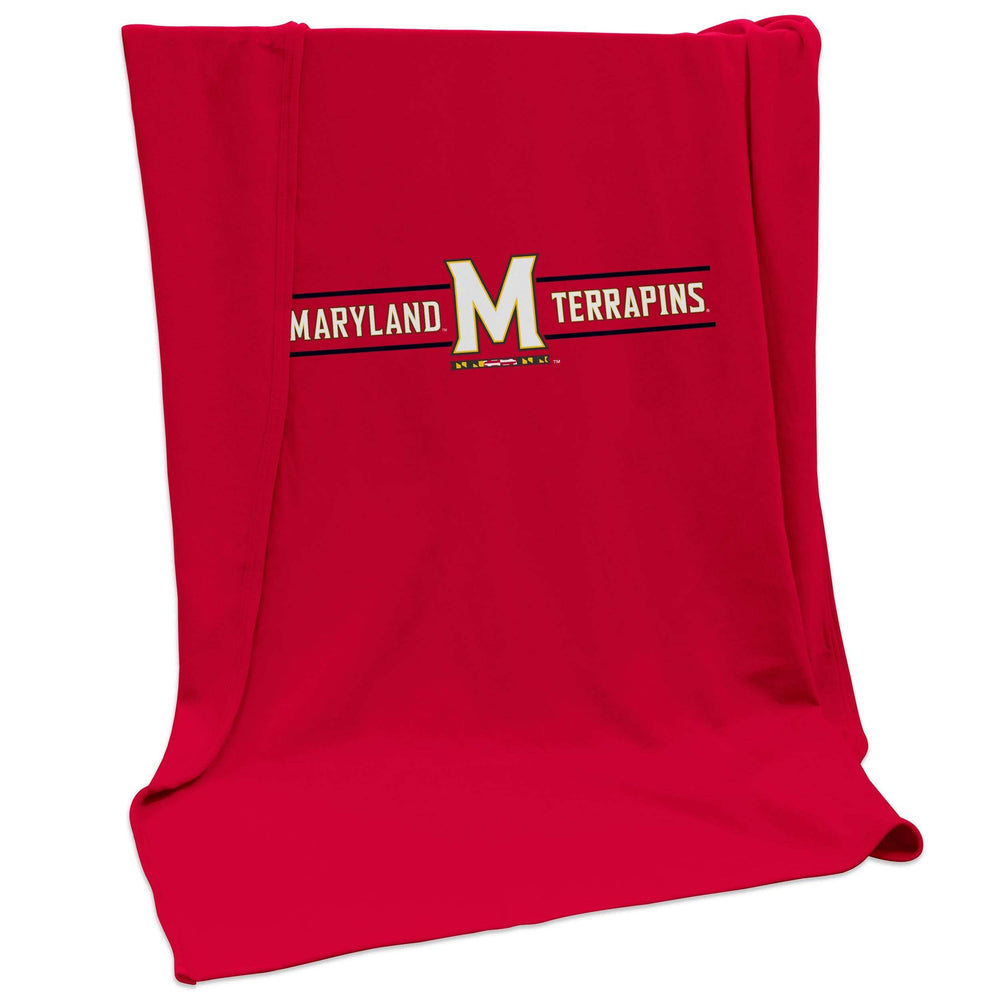 Maryland Campus Colors Sweatshirt Blanket (Screened) - Logo Brands - Flyclothing LLC