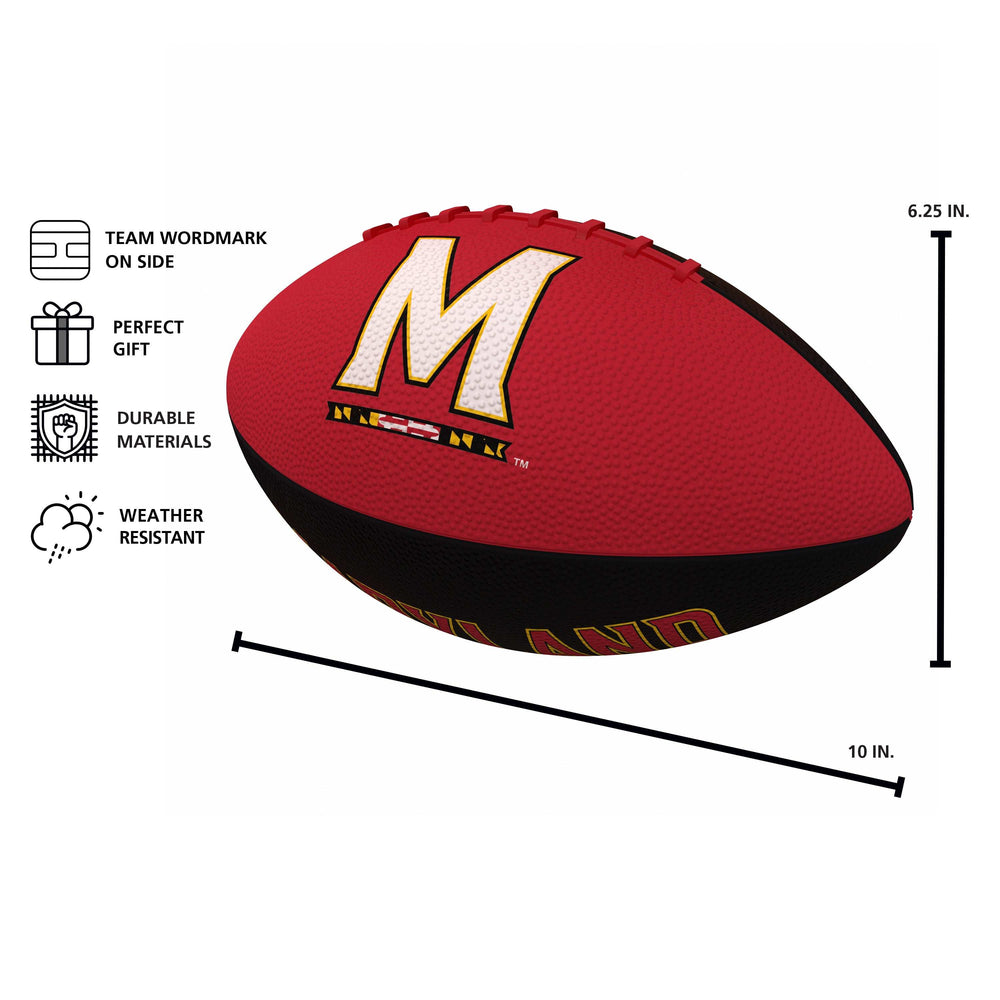 Maryland Pinwheel Junior Size Rubber Football - Logo Brands - Flyclothing LLC