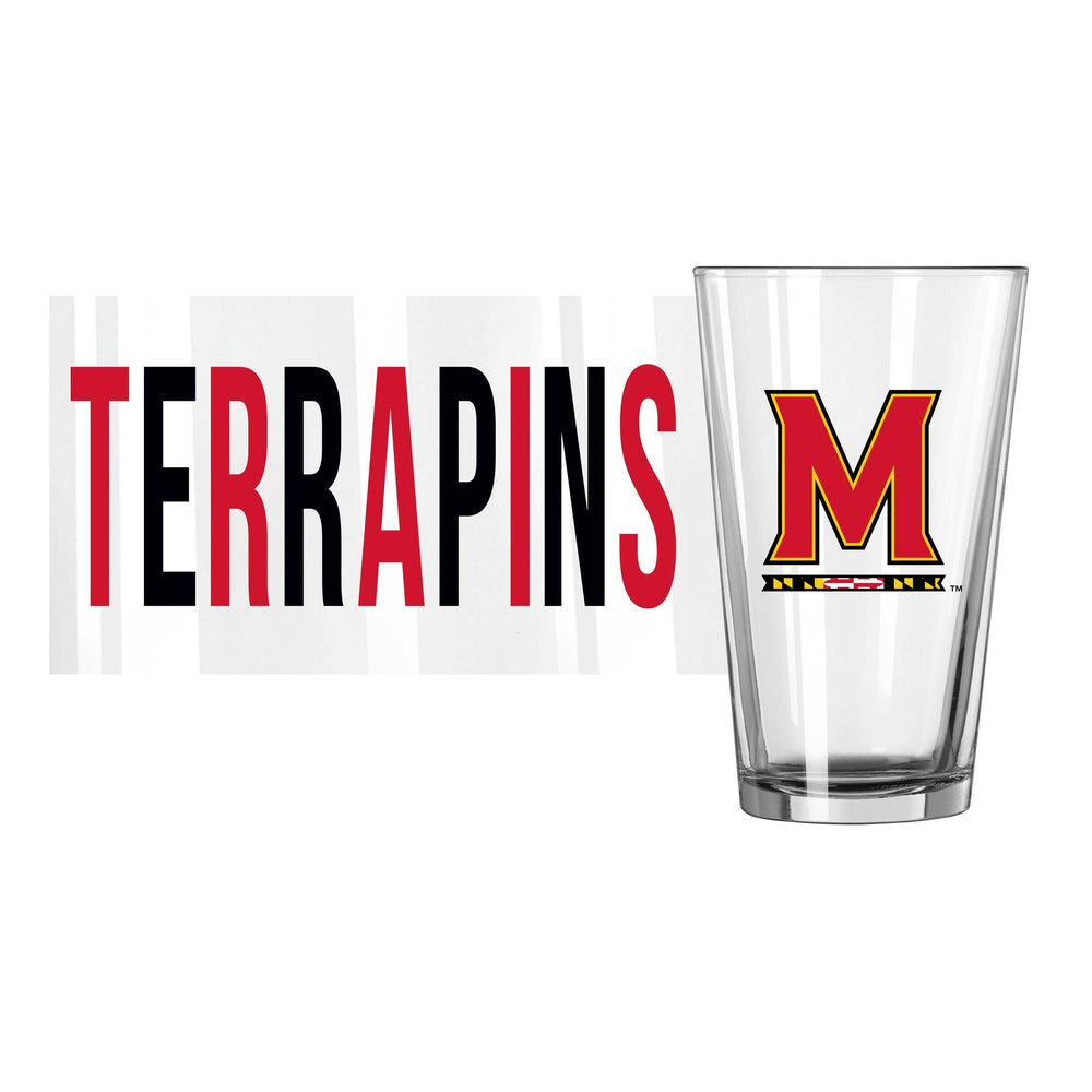 Maryland 16oz Overtime Pint Glass - Logo Brands - Flyclothing LLC
