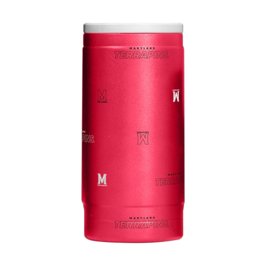 Maryland 12oz Step And Repeat Powdercoat SlimCan Coolie - Logo Brands - Flyclothing LLC