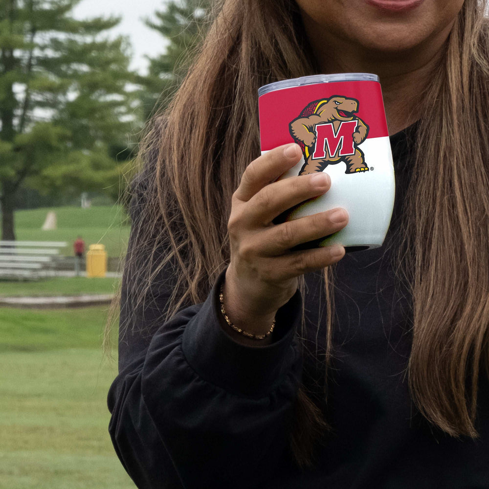 Maryland 16oz Colorblock Stainless Curved Beverage - Logo Brands - Flyclothing LLC