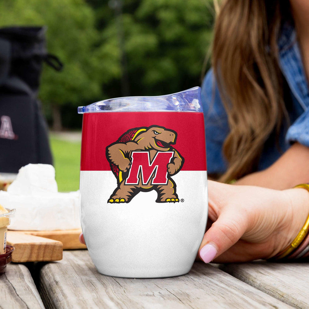 Maryland 16oz Colorblock Stainless Curved Beverage - Logo Brands - Flyclothing LLC