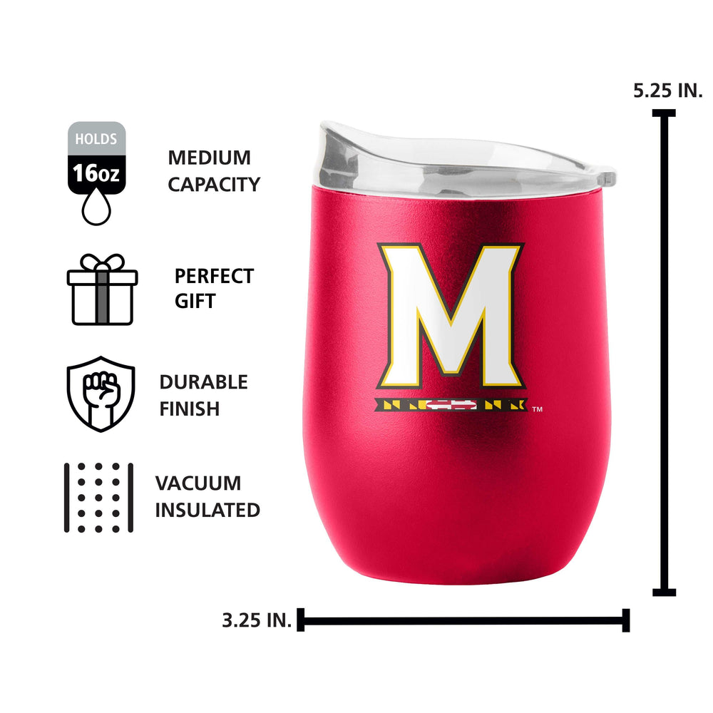 Maryland 16oz Flipside Powder Coat Curved Bev - Logo Brands - Flyclothing LLC