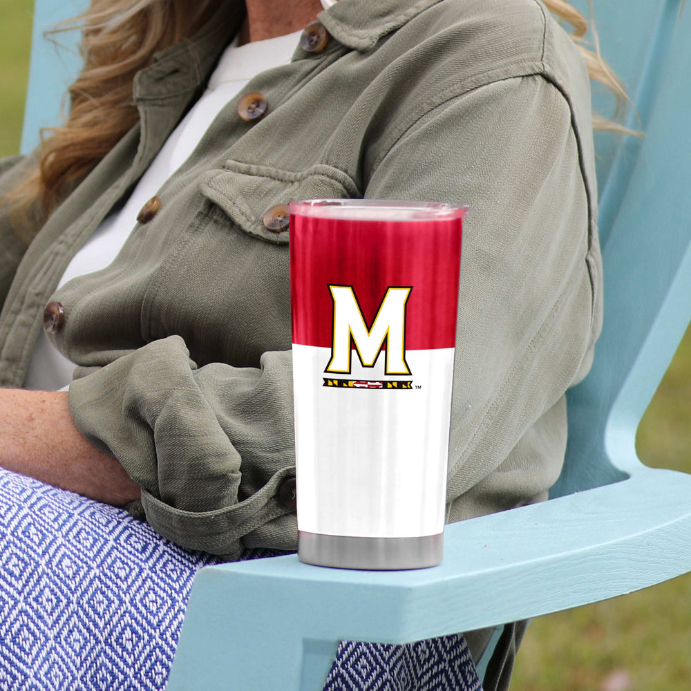 Maryland 20oz Colorblock Stainless Steel Tumbler - Logo Brands - Flyclothing LLC