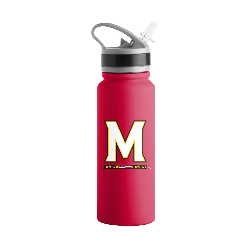 Maryland 25oz Campus Color Letterman Stainless Single Wall Flip Top Bottle - Logo Brands - Flyclothing LLC