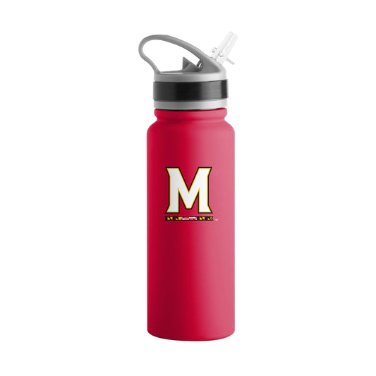 Maryland Logo 25oz Stainless Single Wall Flip Top Bottle - Logo Brands - Flyclothing LLC