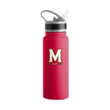 Maryland Logo 25oz Stainless Single Wall Flip Top Bottle - Logo Brands - Flyclothing LLC