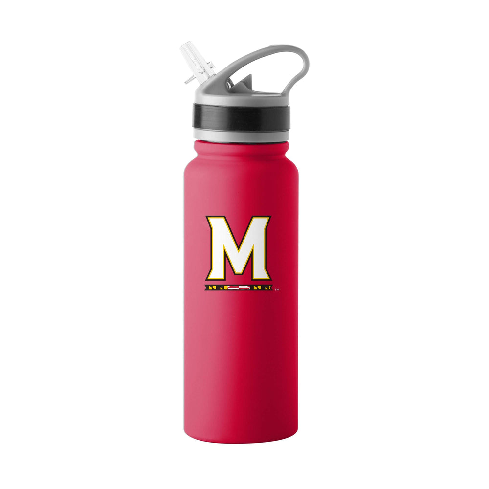 Maryland Logo 25oz Stainless Single Wall Flip Top Bottle - Logo Brands - Flyclothing LLC
