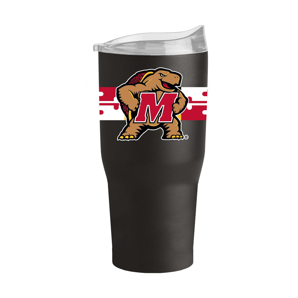 Maryland Flag 30oz Powder Coat Tumbler - Logo Brands - Flyclothing LLC