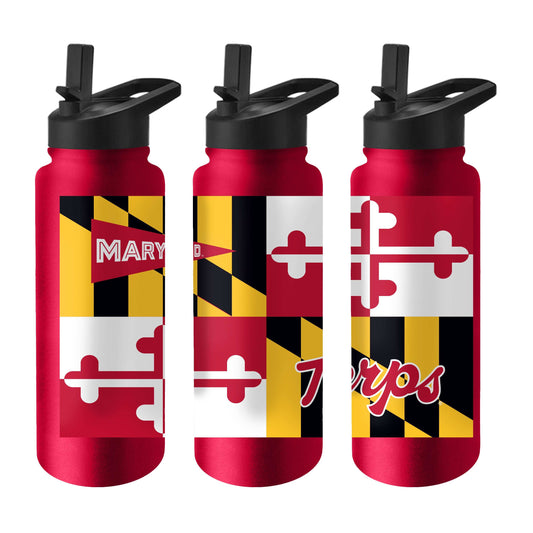 Maryland Flag 34oz Quencher Bottle - Logo Brands - Flyclothing LLC