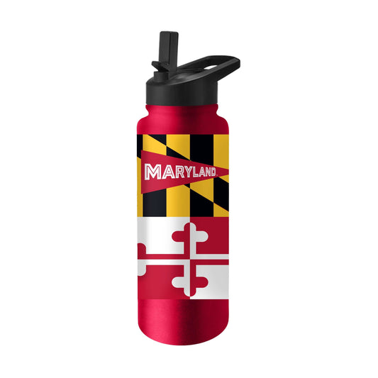 Maryland Flag 34oz Quencher Bottle - Logo Brands - Flyclothing LLC