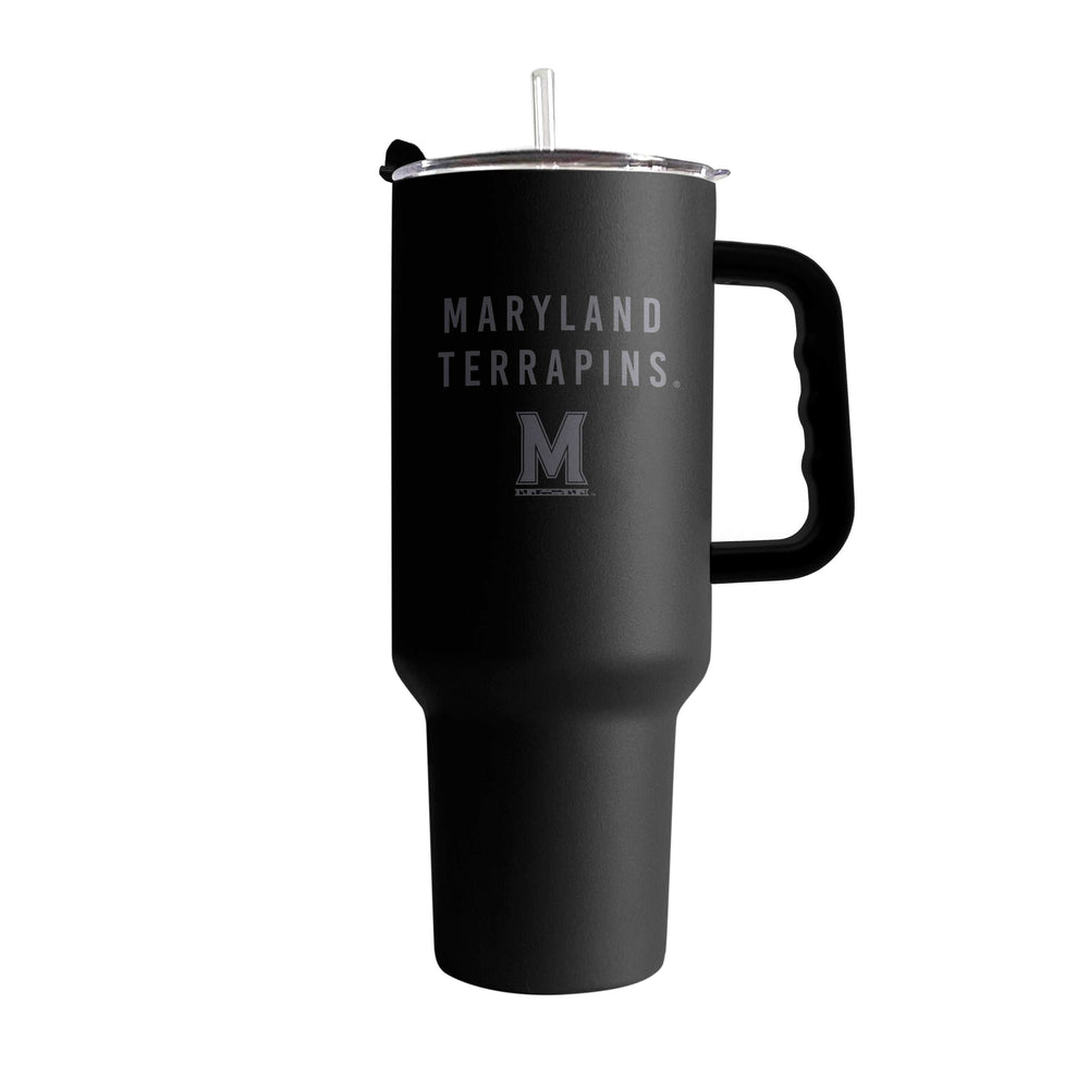Maryland 40oz Black Tonal Powder Coat Tumbler - Logo Brands - Flyclothing LLC