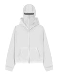 Men's Zip Up Long Sleeve Hoodie with Mask - Trendsi - Flyclothing LLC