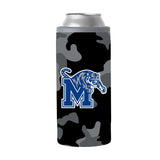 Memphis Black Camo 12oz Slim Can Coolie - Logo Brands - Flyclothing LLC