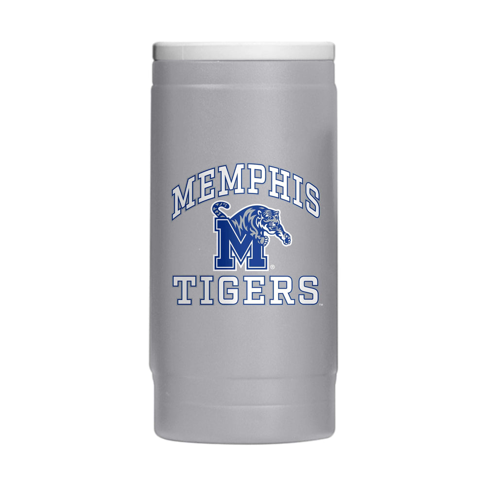 Memphis 12oz Athletic Powdercoat SlimCan Coolie - Logo Brands - Flyclothing LLC