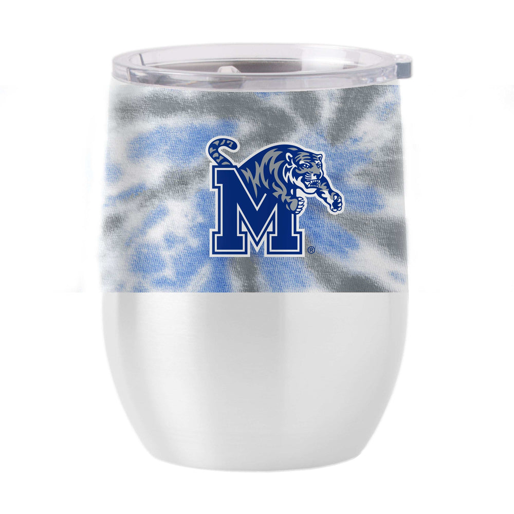 Memphis 16oz Tie Dye Stainless Curved Beverage - Logo Brands - Flyclothing LLC