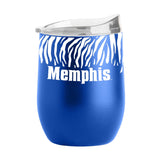 Memphis 16oz Tiger Stripe Royal Powder Coat Curved Bev - Logo Brands - Flyclothing LLC