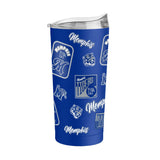 Memphis 20oz Dreamweave Powder Coat Tumbler - Logo Brands - Flyclothing LLC