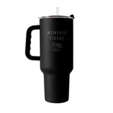 Memphis 40oz Black Tonal Powder Coat Tumbler - Logo Brands - Flyclothing LLC