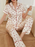 Contrast Piping Pocketed Top and Pants Lounge Set - Trendsi - Flyclothing LLC