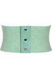 Daisy Corsets Lavish Mint Green Brocade Corset Belt Cincher - Daisy Corsets - Flyclothing LLC