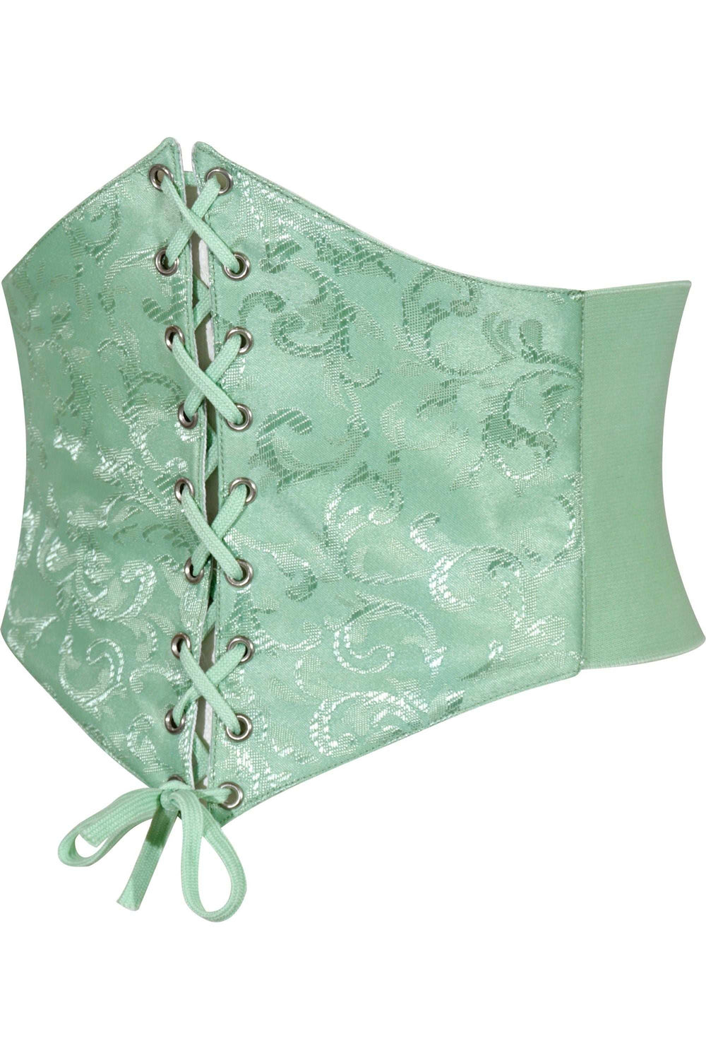 Daisy Corsets Lavish Mint Green Brocade Corset Belt Cincher - Daisy Corsets - Flyclothing LLC
