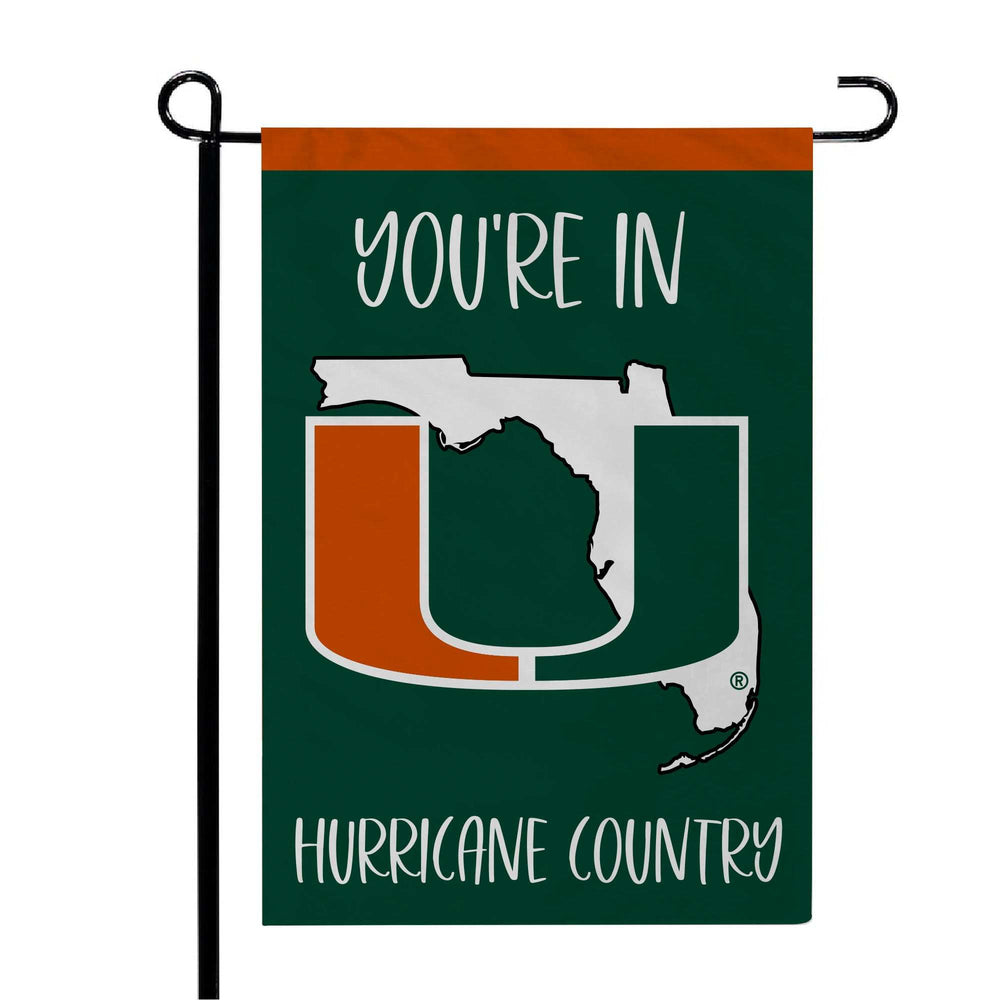 University of Miami FLAG12X18 - Logo Brands - Flyclothing LLC