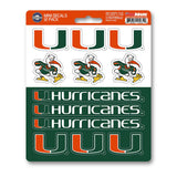 University of Miami Mini Decal 12-pk - Logo Brands - Flyclothing LLC