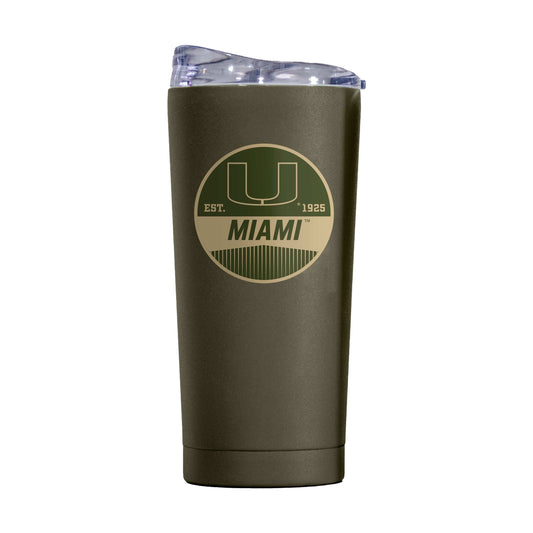 Miami 20oz Badge Powder Coat Tumbler - Logo Brands - Flyclothing LLC