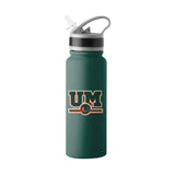 Miami 25oz Campus Color Letterman Stainless Single Wall Flip Top Bottle - Logo Brands - Flyclothing LLC