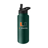 Miami 34oz Campus Color Stainless Quencher Bottle - Logo Brands - Flyclothing LLC