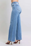 Judy Blue Full Size Wide Leg Jeans with Pockets - Trendsi - Flyclothing LLC