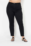 Judy Blue Full Size High Waisted Tummy Control Shield Pockets Skinny Jeans Plus Size - Trendsi - Flyclothing LLC