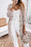 V-Neck Long Sleeve Cardigan - Trendsi - Flyclothing LLC