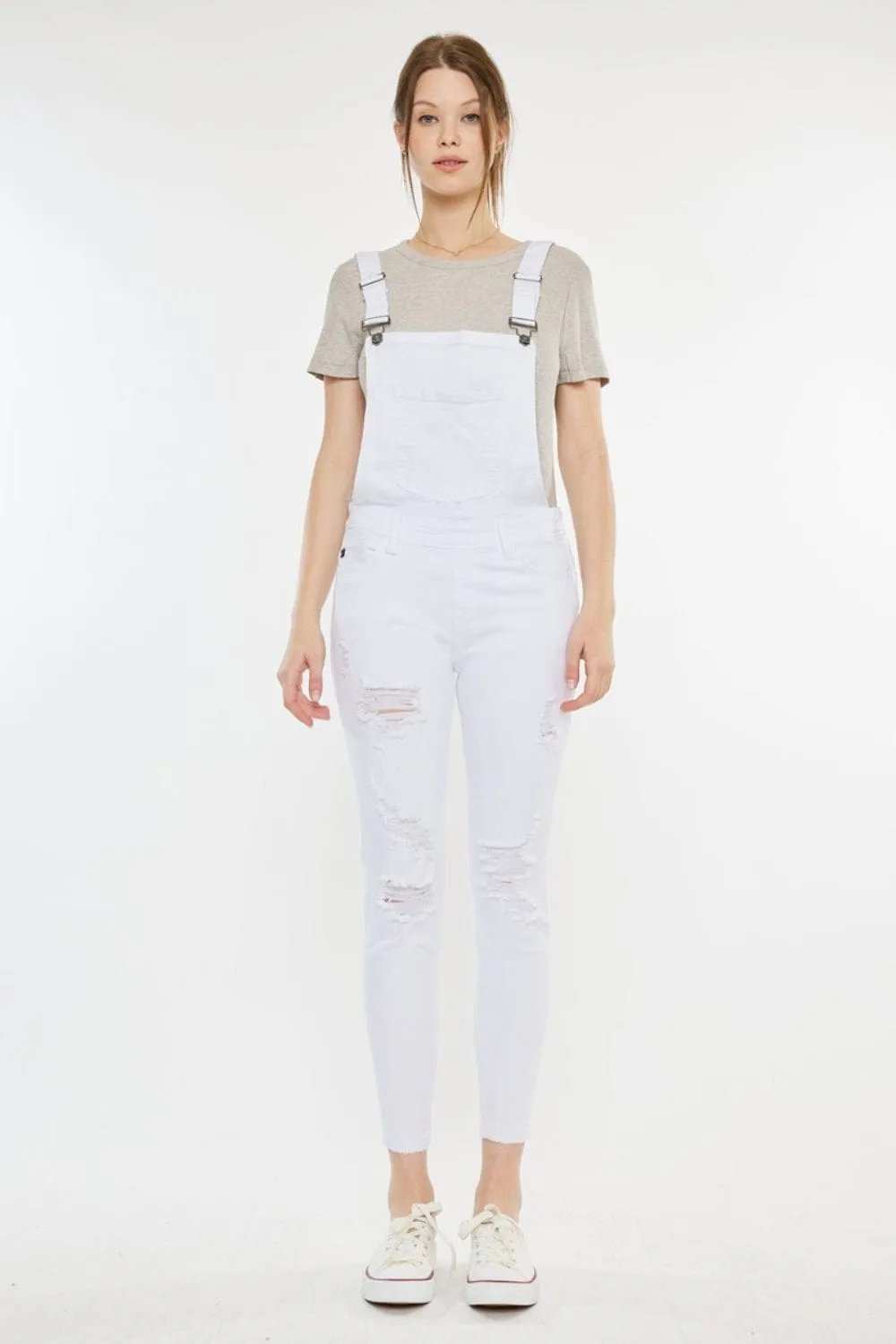 Kancan Distressed Skinny Denim Overalls - Trendsi - Flyclothing LLC