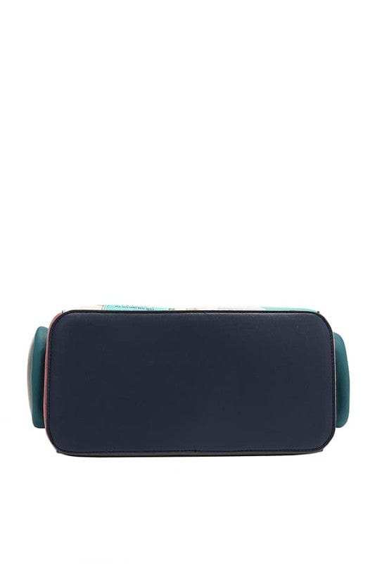 Nicole Lee USA Eco-Leather Handbag with Side Pockets - Trendsi - Flyclothing LLC