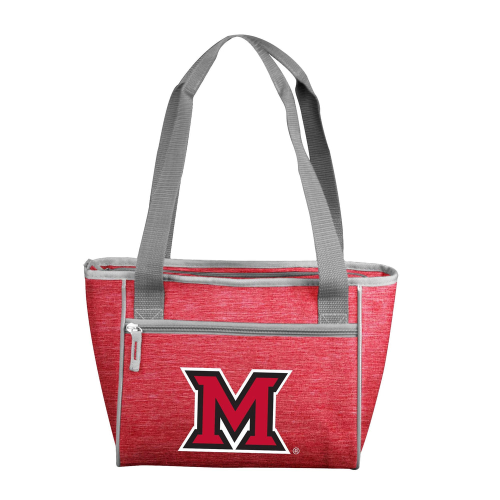 Miami of Ohio Crosshatch 16 Can Cooler Tote - Logo Brands - Flyclothing LLC