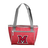 Miami of Ohio Crosshatch 16 Can Cooler Tote - Logo Brands - Flyclothing LLC