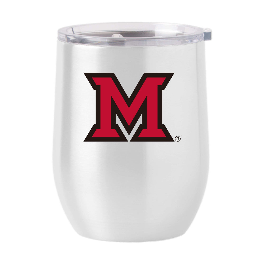 Miami Ohio 16oz Myaamia Stainless Curved Beverage - Logo Brands - Flyclothing LLC