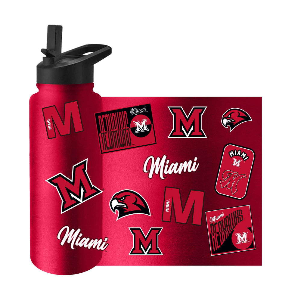 Miami Ohio 34oz Dreamweave Quencher Bottle - Logo Brands - Flyclothing LLC
