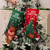 Printed Christmas Stocking Hanging Widget - Trendsi - Flyclothing LLC
